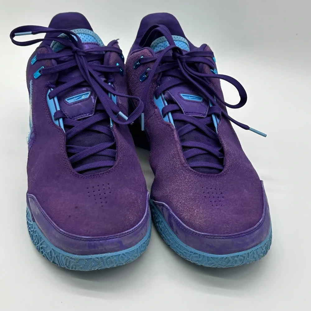 Nike Mens 13 LeBron NXXT Gen AMPD Purple Blue FJ1566-500 Basketball Sneakers